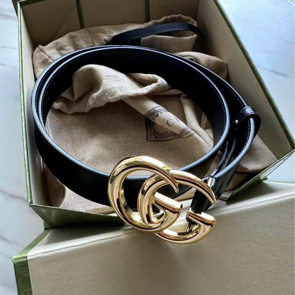 Men’s Gucci GG Leather Belt